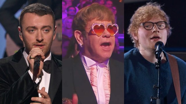 Elton John Grammy salute